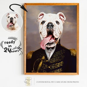Individuelles königliches Haustier Porträt vom Foto, Renaissance Haustier Porträt, Geschenk für Haustier, Haustierliebhaber Geschenk, königliches Haustier Porträt, königliches Porträt vom Foto