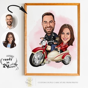 Retrato de dibujos animados de pareja personalizado, retrato de pareja, regalo de pareja, caricatura de pareja, retrato de familia, caricatura personalizada, regalo de aniversario