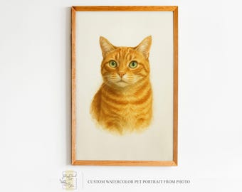 Benutzerdefinierte Aquarell Haustier Porträt, benutzerdefinierte Haustier Portrait, Haustier Erinnerungsgeschenk, Hunde & Katze Gedenkkunst, benutzerdefinierte Hunde Porträt, benutzerdefinierte Katzenporträt