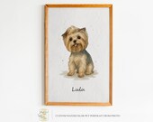 Custom Pet Painting, Watercolor Pet Painting, Dog Painting, Pet Portrait, Custom Dog Portrait, Pet Gift, Pet Memorial Gift, Custom Pet Art