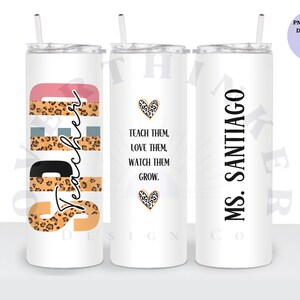 Spezielle Bildung Lehrer Tumbler Wrap Download, SPED Skinny 20 oz personalisierte Lehrer Geschenk PNG, anpassbare Sublimation Tumbler Design