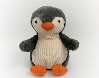 Popper the Penguin Weighted Stuffed Animal 3lbs, machine washable plushie, comfort, gift, sensory toy