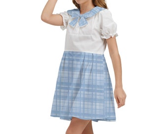 Kogal Shirt Dress, Plaid School Uniform, Gyaru Clothes, J