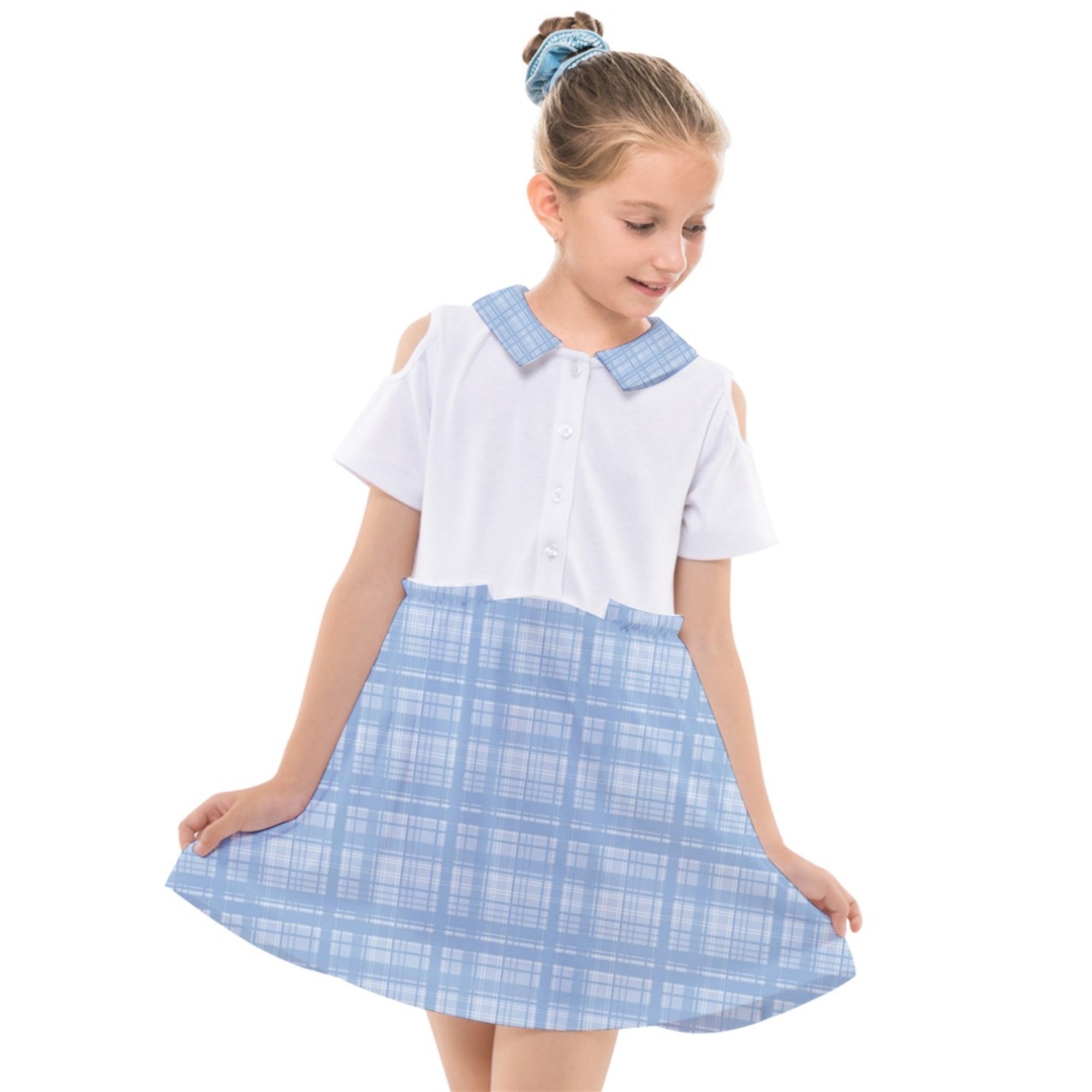 Kogal Shirt Dress, Plaid School Uniform, Gyaru Clothes, J Kogal Shirt Dress, Plaid School Uniform, Gyaru Clothes, J