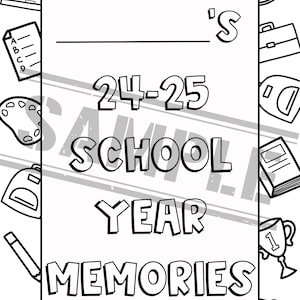 School Year Memory Book