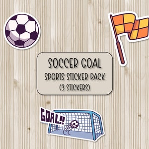 Fußball Sticker Set | Sport-Aufkleber | Scrapbooking Aufkleber | Laptop Aufkleber | Wasserflasche Aufkleber | Handy Case Sticker