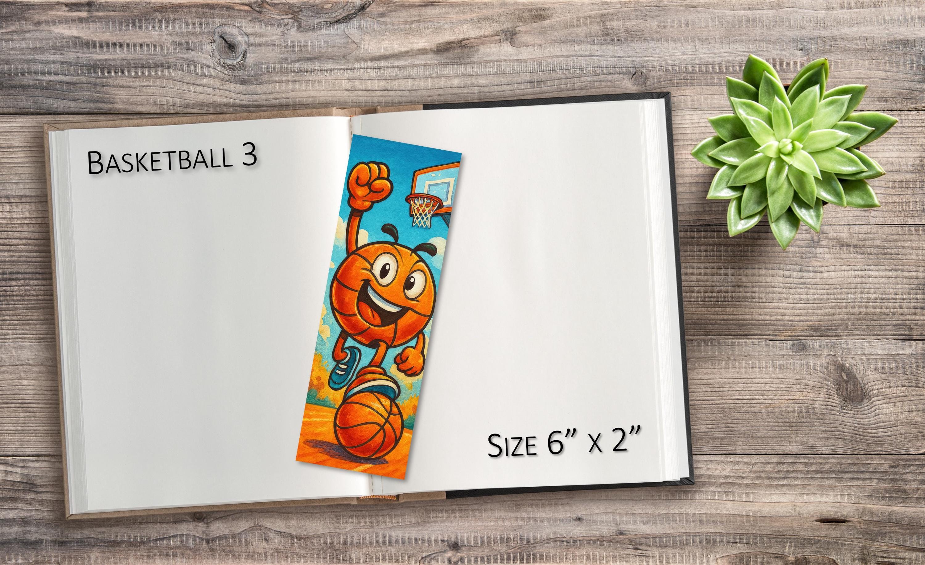 Basketball Bookmarks | Handmade Bookmark | Gift for Book Lover | Book ...