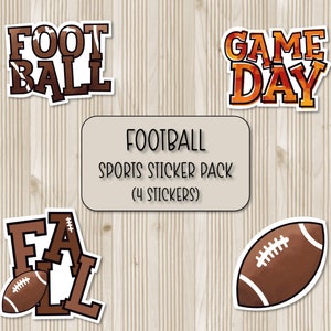Pack d'autocollants de football | Stickers sportifs | Stickers Scrapbooking | Stickers pour ordinateur portable | Stickers bouteille d'eau | Sticker coque de téléphone