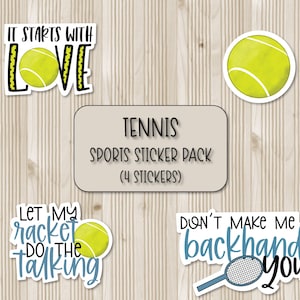 Tennis Sticker Pack | Sport-Aufkleber | Scrapbooking Aufkleber | Laptop Aufkleber | Wasserflasche Aufkleber | Handy Case Sticker