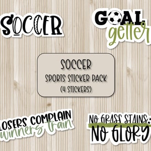 Pacote de adesivos de futebol | Adesivos esportivos | Adesivos para scrapbooking | Adesivos para laptop | Adesivos para garrafa de água | Adesivo para capa de telefone