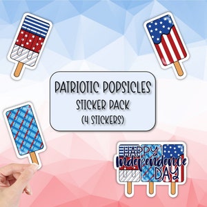 Stickerpakket patriottische ijslollys | Patriottische stickers | Plakboekstickers | Laptopstickers | Waterflesstickers | Sticker telefoonhoesje