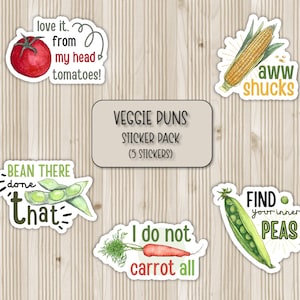 Pack d'autocollants végétariens | Autocollants mignons de nourriture | Stickers Scrapbooking | Stickers pour ordinateur portable | Stickers bouteille d'eau | Sticker coque de téléphone