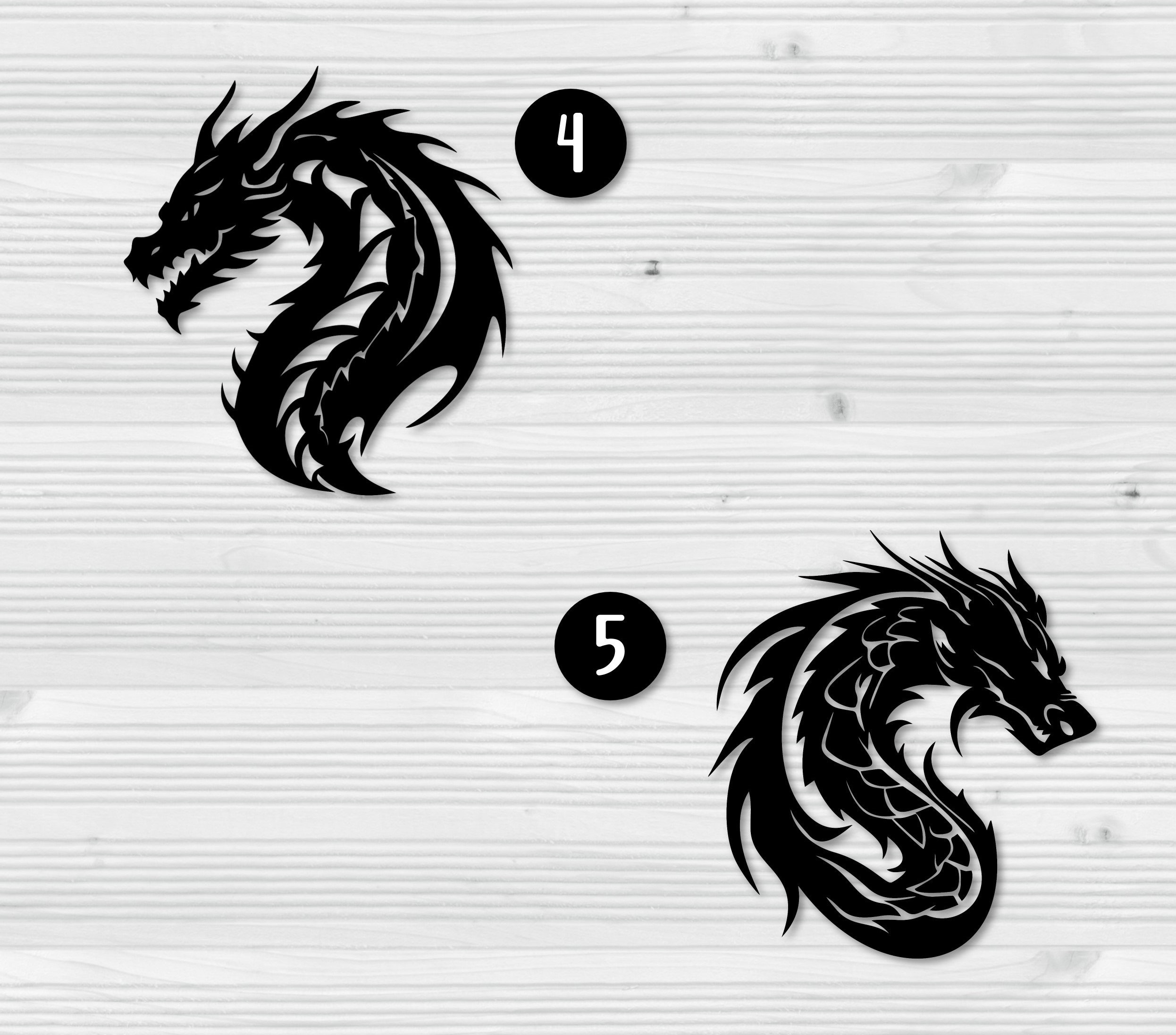 Dragon Head Vinyl Decals Dragon Decals Fantasy Fan Gift Waterbottle