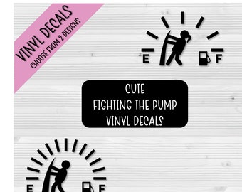 Cute Fight The Pump Vinyl Decals | Waterbottle Decals | Laptop Decals | Car Decals | Phone Case Decal | Customizable | Funny Gift