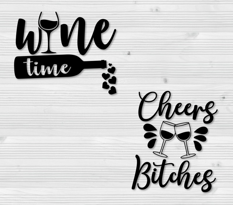 Wine Themed Vinyl Decals Wine Glass Decor Waterbottle Decals Laptop