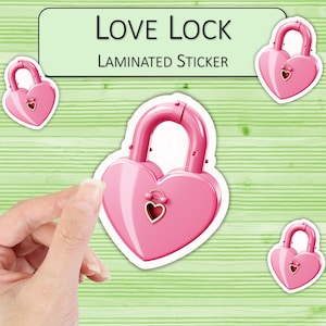 Adesivi con lucchetto dell'amore / Adesivi laminati / Adesivi resistenti alle intemperie / Adesivi per laptop / Adesivi per bottiglie d'acqua / Adesivi per album
