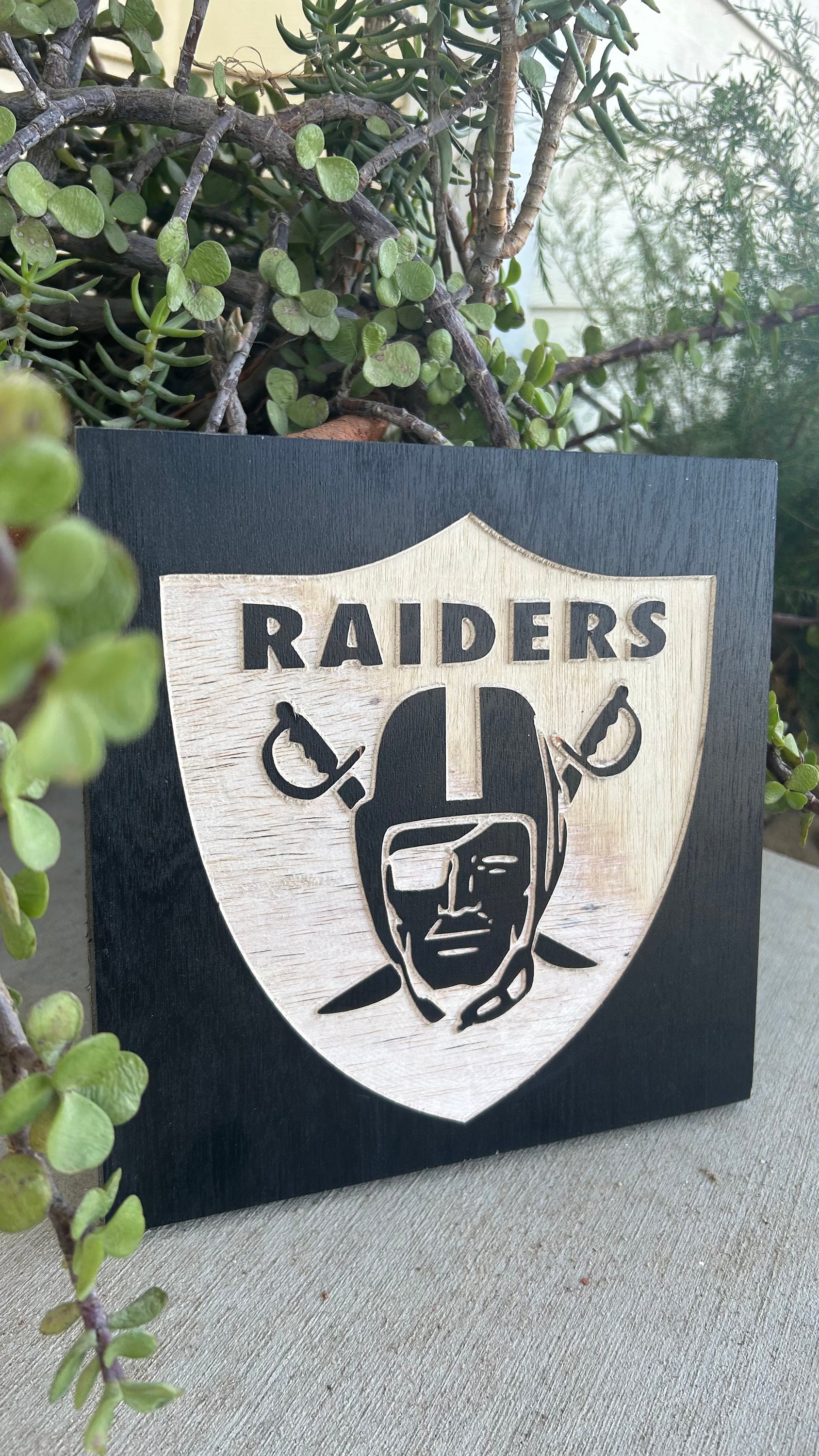 Raiders wood sign - Etsy 日本