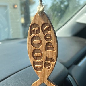 Car charm Christian fish faith car accessories