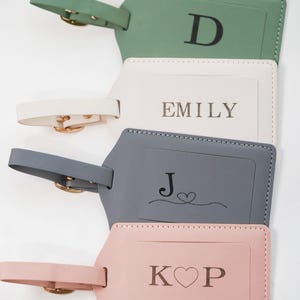 Custom Luggage Tag, Personalized Luggage Tag, Custom Name Travel Tag, Engraved Leather Suitcase Tag, Gift for Traveler, Christmas Gifts