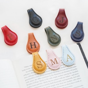 Personalized Leather Bookmark, Magnetic Bookmark, Book Accessories, Gifts For Book Lovers, Customized Gifts For Her and Him, Small Bookmarks