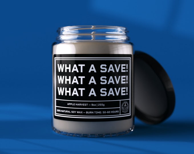 What A Save! Gaming Scented Soy Candle | Video Game Decor | Game Accessories | Gift for Gamer | Gifts for Son | Gift For Men
