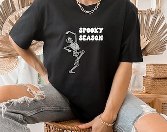 Dansend skelet Halloween-shirt: Spooky Season-T-shirt