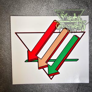 Climate Front Sticker, Californian Flag Color Scheme - Protect the Planet Against Toxic Ideologies