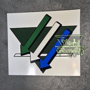 Climate Front Sticker, Cascadia Color Theme - Protect the Earth against Toxic Ideologies