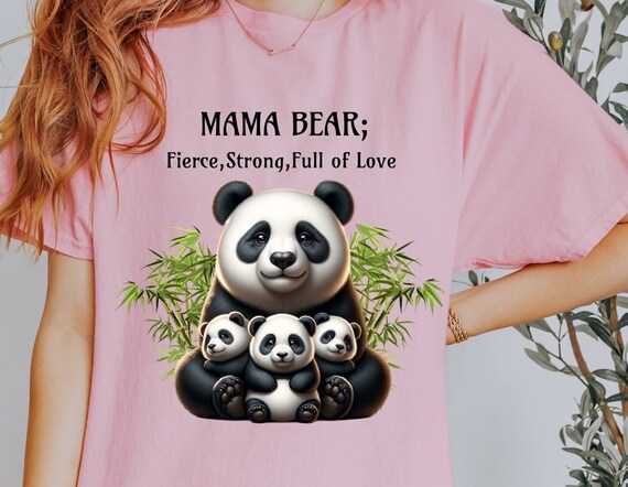 Cute Panda Mama & Cub Bear T-Shirt Cute Panda Mama & Cub Bear T-Shirt