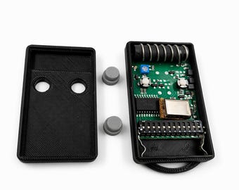 Garage Door Remote Control Housing STL – 2 Button Remote Case – 3D Print File Download