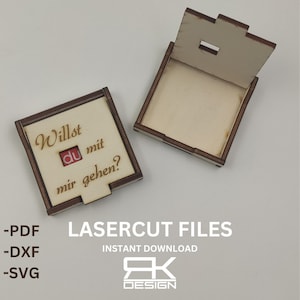 Do you want.... Durex Box - Gift box for condom laser cut files - Your DIY wood project - svg - dxf - pdf