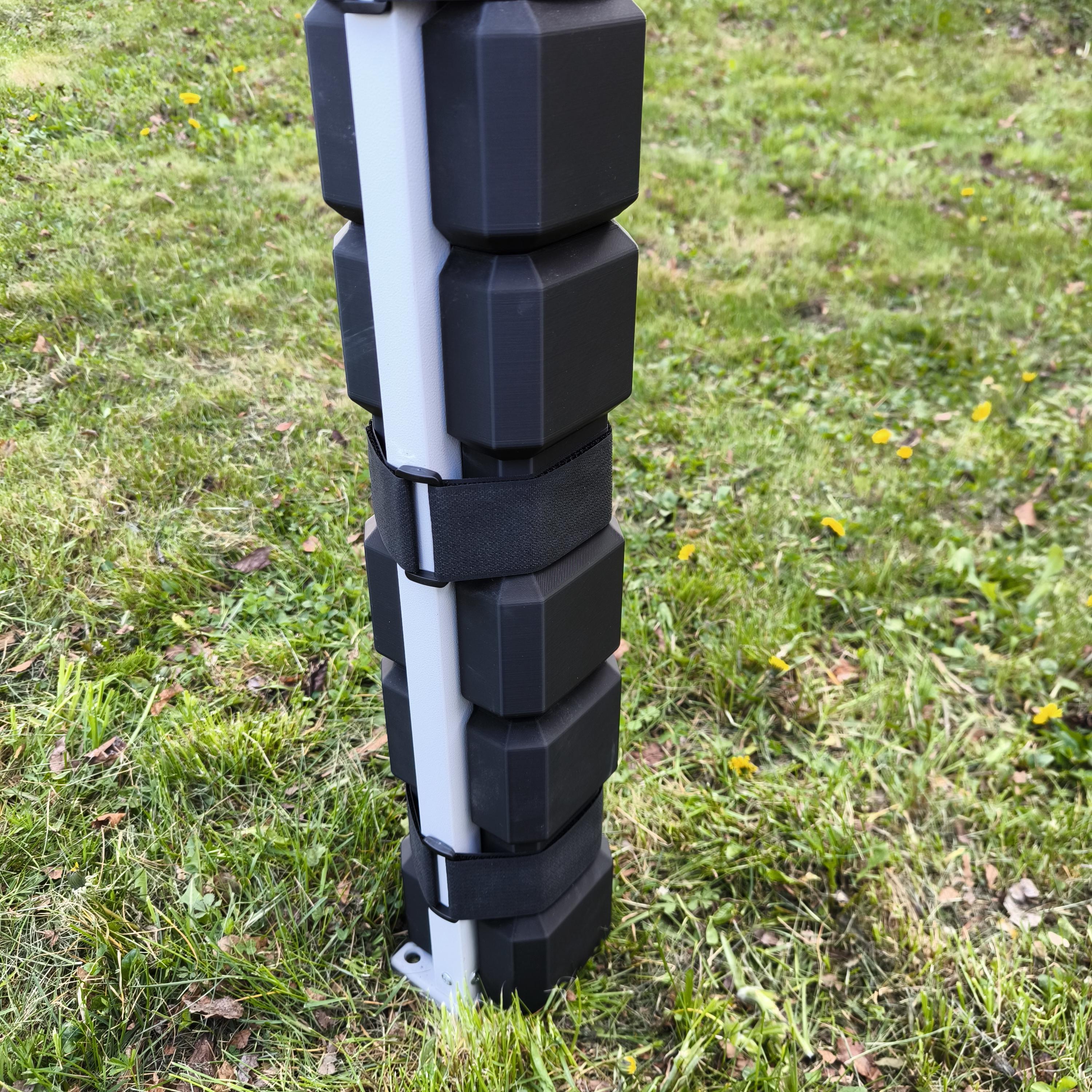 Modular Weight Kit Pavilion Weights 3D Print File Gazebo Leg Weights Stackable Tent Anchor ...