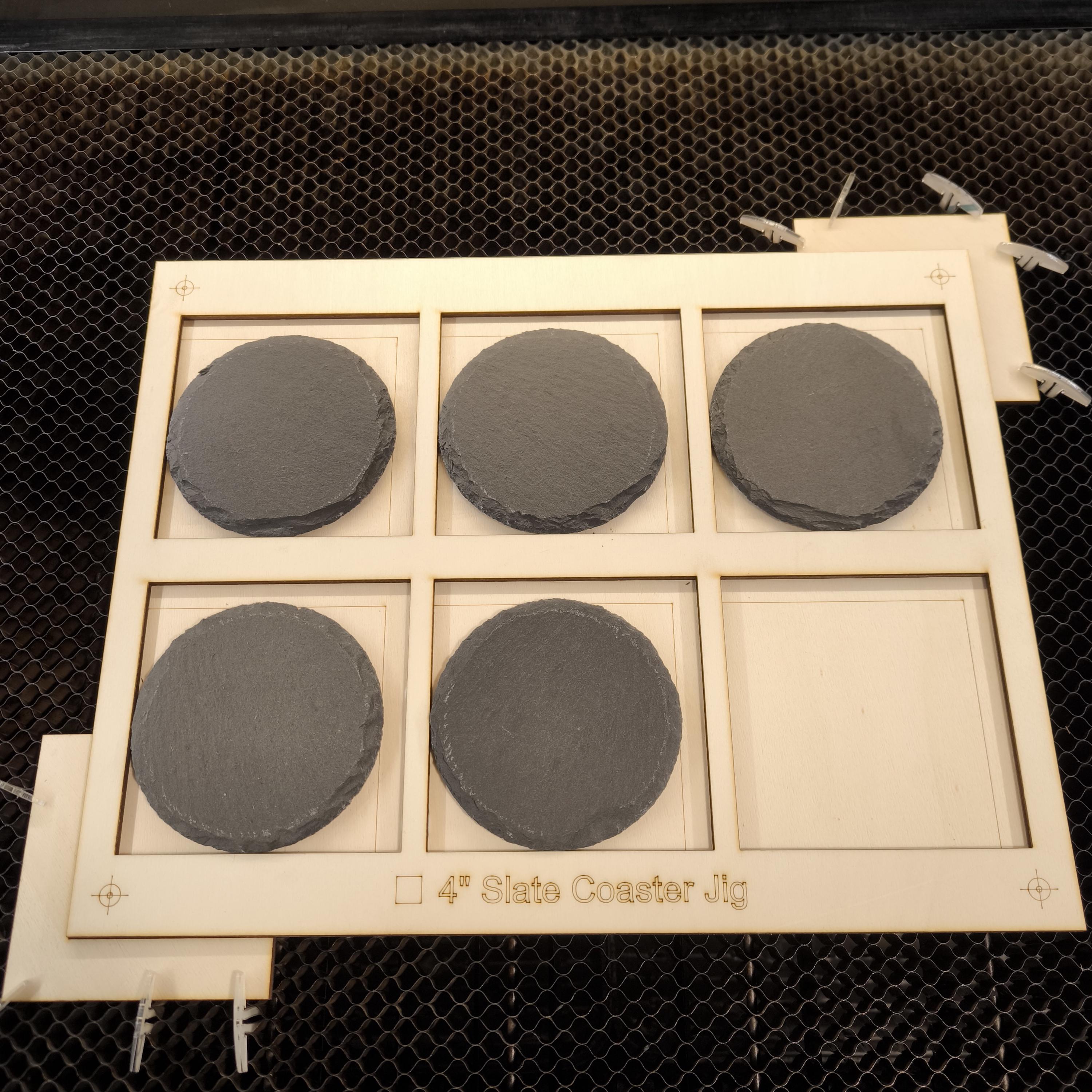 Coaster Jigs Vector Slate Coaster Jig SVG | Easy Alignment System | 2 Layers | Fast ...