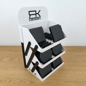 Kompaktes Markt Display für Untersetzer und Produktpräsentation auf Messen und Kunsthandwerkermärkten