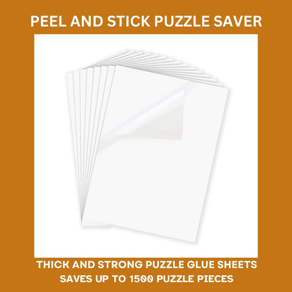 Puzzle Glue Sheets 8 Pieces 11.75 X 9 Inch Puzzle Saver Preserve