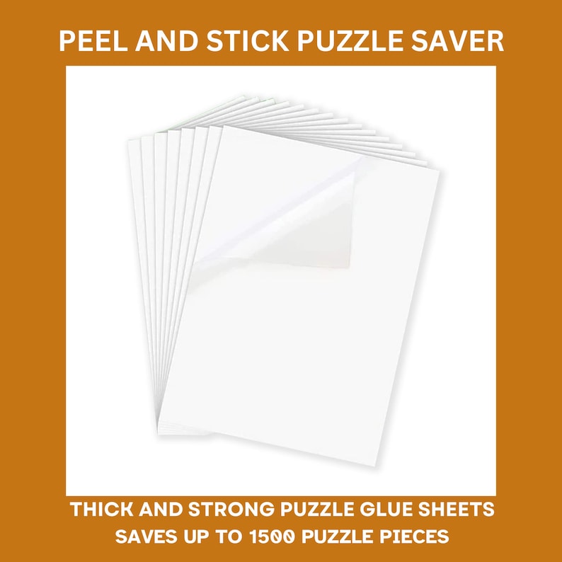 Puzzle Glue Sheets 8 Pieces 11.75 X 9 Inch Puzzle Saver Preserve up to