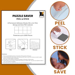 Masterpieces Accessories - Peel And Stick Jigsaw Puzzle Glue Sheets, 12