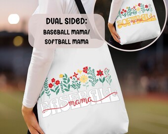 Extra Large Sports Tote Bag: Baseball Softball Mom Bag