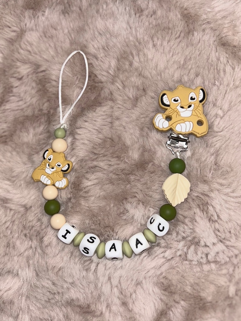 Disney Lion King Pacifier Clip Simba Baby Boy Girl With Personalized ...