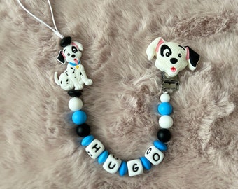 Personalized Disney 101 Dalmatians boy girl pacifier clip