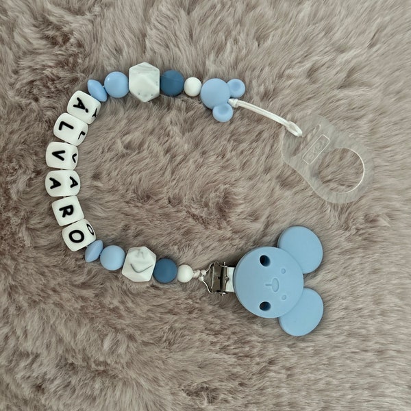 Attache tétine Mickey Disney personnalisée à votre choix