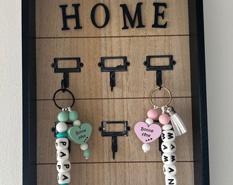 Customizable Father's Day key ring, Mother's Day gifts, Father's Day gift