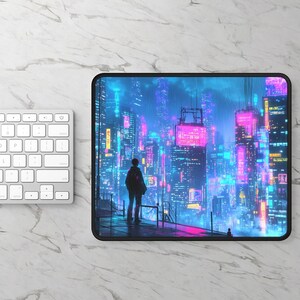 LoFi Mouse Pad - SHATTERSKY - Office Aesthetic Decoration - Gaming Mouse Pad - LoFi Office Decor - Workspace - Desk Mat - Home Office Decor