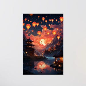 LoFi Poster - SOOTHE  - Poster Print - Matte Posters - Wall Decor - Nature Art Print - Poster Art - Room Decor - Studio Ghibli Art Print
