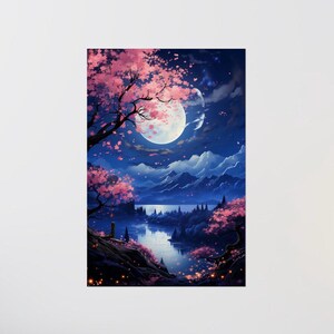 Póster LoFi - AKIMATSURI - Impresión de póster - Pósteres mate - Decoración de pared - Arte mural japonés - Impresión artística - Arte de póster - Decoración de habitación - Arte mural LoFi