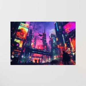 Póster LoFi - OFFWORLD - Impresión de póster - Pósteres mate - Decoración de pared - Arte mural - Impresión artística - Arte de póster - Decoración de habitación - Arte japonés - Arte LoFi