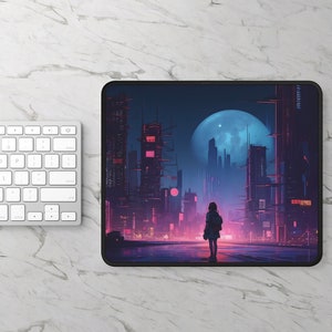 LoFi Mouse Pad - DYSTOPIA - Gaming Mouse Pad - Office Aesthetic Decoration - LoFi Office Decor - Workspace - Desk Mat - Home Office Decor