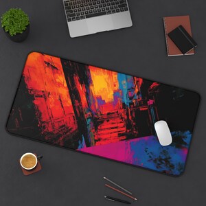 LoFi Desk Mat - LIMINAL SPACES - Studio Ghibli Office Decoration - Japan Office Decor - Home Workspace - Anime Desk Mat - Aesthetic Office