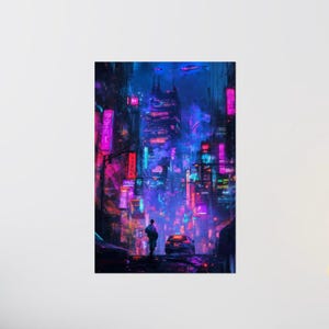 Póster LoFi - EDGERUNNER - Impresión de póster - Pósteres mate - Decoración de pared - Arte de pared - Impresión artística - Arte de póster - Decoración de habitación - Arte de pared ciberpunk
