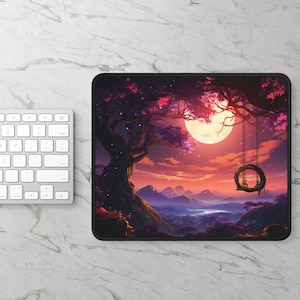LoFi Mouse Pad - LONELY TOGETHER - Gaming Mouse Pad - Office Aesthetic Decoration - Office Decor - Workspace - Desk Mat - Home Office Decor